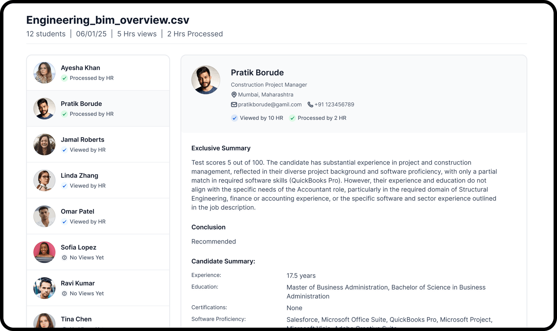 Upload Student Resumes for Internships
